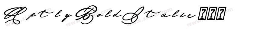 Aptly BoldItalic字体转换
